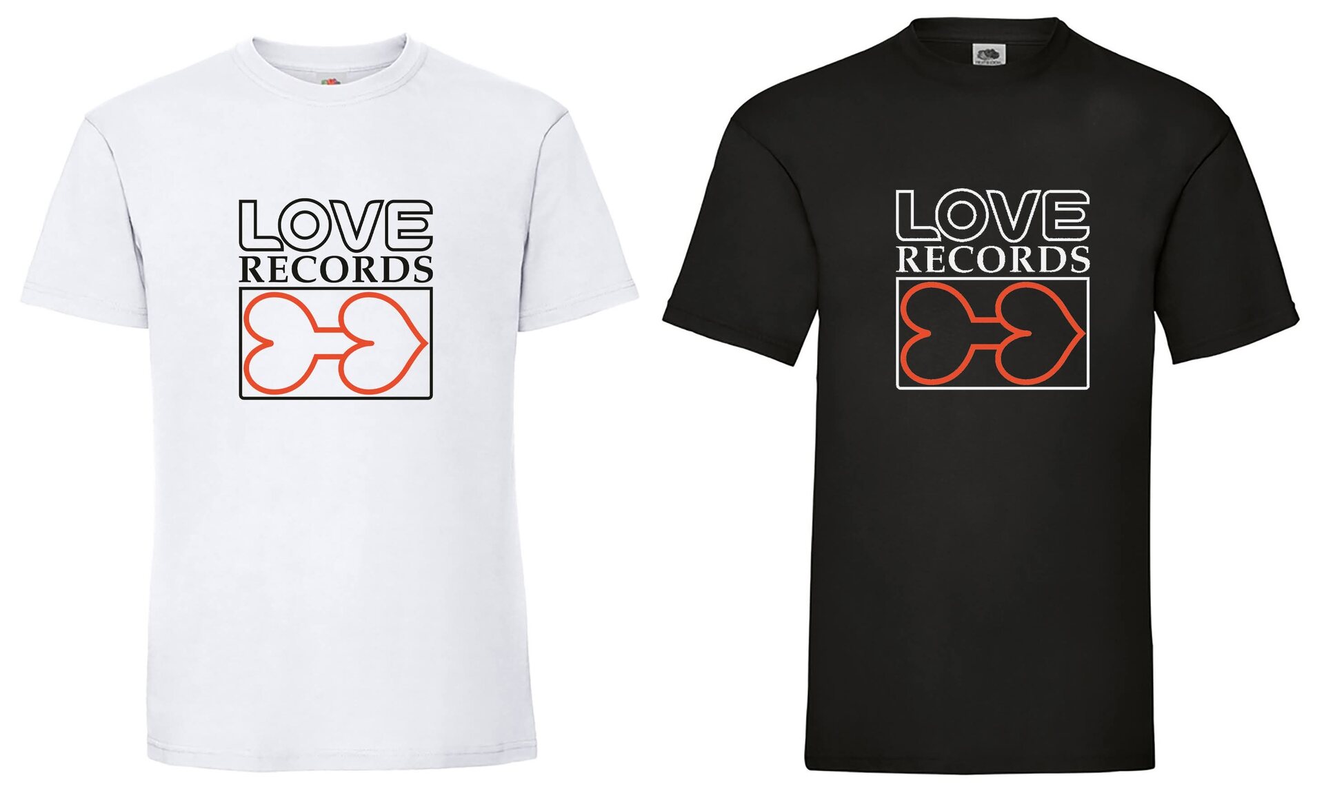 Love Records T-paita Musta 2XL