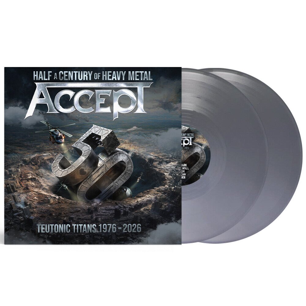 Accept – Teutonic Titans 1976-2026 2LP (Solid Silver Vinyl)