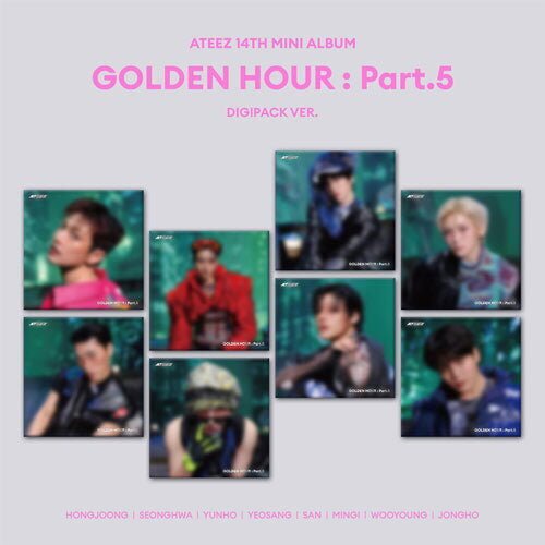 ATEEZ – 14TH MINI ALBUM [GOLDEN HOUR : Part.5] CD (Digipack Ver.)