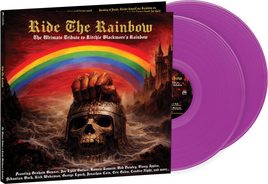 Various Artists – Ride the Rainbow: The Ultimate Tribute To Ritchie Blackmore's Rainbow 2LP (Violet Vinyl)