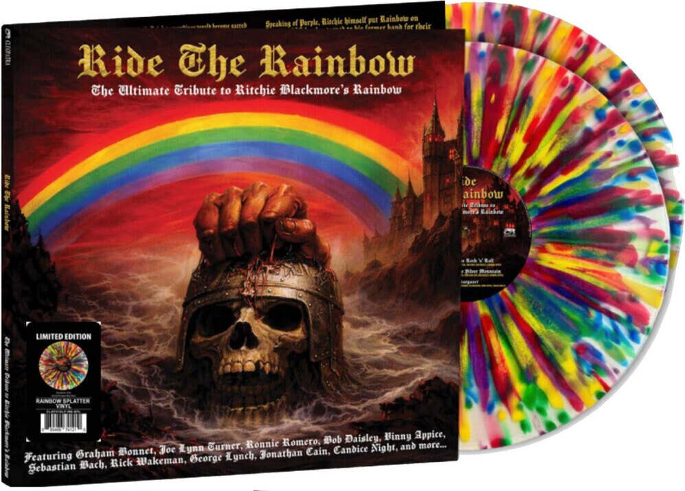 Various Artists – Ride the Rainbow: The Ultimate Tribute To Ritchie Blackmore's Rainbow 2LP (Splatter Vinyl)